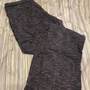 Athleta sweatpants/joggers grey/black heather-large